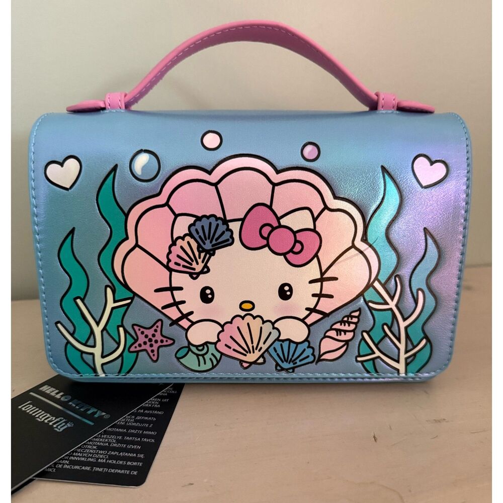 Loungefly Sanrio Hello Kitty Mermaid Metallic Crossbody Bag — BoxLunch Exclusive